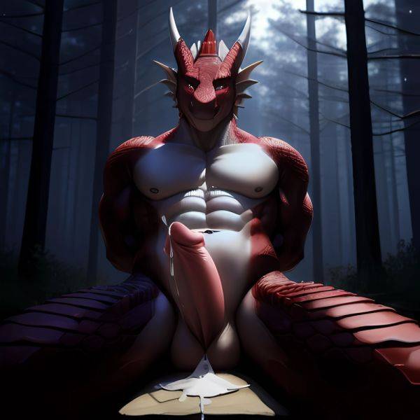 Anthro Dragon Male Solo Abs Cum Dripping Muscular Dragon Penis Genital Slit Furry Sitting Realistic Scales Detailed Scales Textu, 3927934168 - AIHentai - aihentai.co on pornsimulated.com