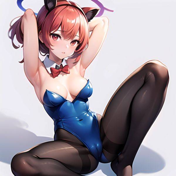 1girl Solo Animal Ears Armpits Black Hair Black Pantyhose Blue Archive Bow Bowtie Cat Ears Colored Inner Hair Coma Light825, 1514988324 - AIHentai - aihentai.co on pornsimulated.com