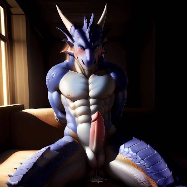 Anthro Dragon Male Solo Abs Cum Dripping Muscular Dragon Penis Genital Slit Furry Sitting Realistic Scales Detailed Scales Textu, 1920956548 - AIHentai - aihentai.co on pornsimulated.com