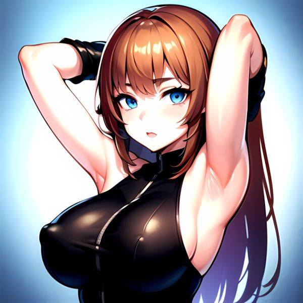 1girl Solo Big Boobs Pov Blue Eyes Armpits Arms Behind Head, 3129409655 - AIHentai - aihentai.co on pornsimulated.com