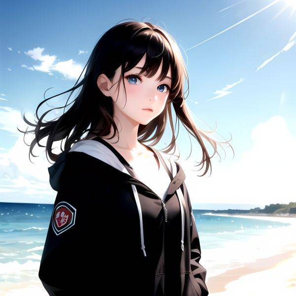 1girl Solo Beach Blue Eyes, 3036966559 - AIHentai - aihentai.co on pornsimulated.com