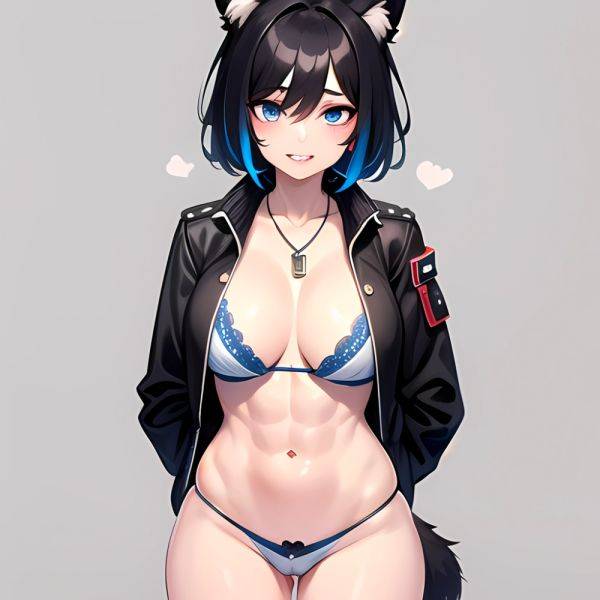 Solo 1girl Abs Animal Ears Aria Crystalplanet00 Bbc Chan Biting Black Hair Black Sclera Blue Eyes Breasts Colored Sclera Cropped, 1453734455 - AIHentai - aihentai.co on pornsimulated.com