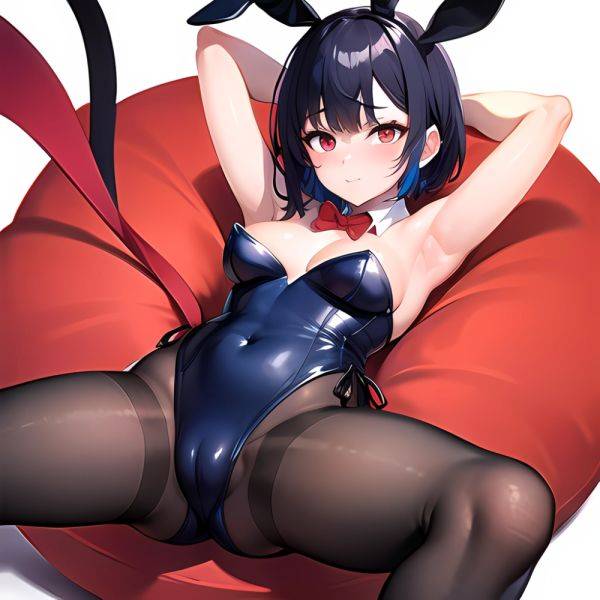 1girl Solo Animal Ears Armpits Black Hair Black Pantyhose Blue Archive Bow Bowtie Cat Ears Colored Inner Hair Coma Light825, 2908252849 - AIHentai - aihentai.co on pornsimulated.com