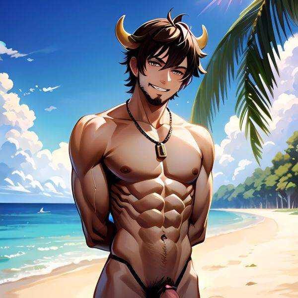 Naked Penis Dick Abs Atlas Vos Bara Beach Bracelet Brown Eyes Brown Hair Bulge Collarbone Commission Cow Horns Solo 1guy, 1945841134 - AIHentai - aihentai.co on pornsimulated.com