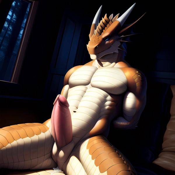 Anthro Dragon Male Solo Abs Cum Dripping Muscular Dragon Penis Genital Slit Furry Sitting Realistic Scales Detailed Scales Textu, 3828792582 - AIHentai - aihentai.co on pornsimulated.com