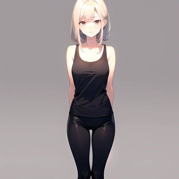 1girl Solo Tank Top Leggings Standing Fully Clothed Pov Simple Background, 2753683200 - AIHentai - aihentai.co on pornsimulated.com