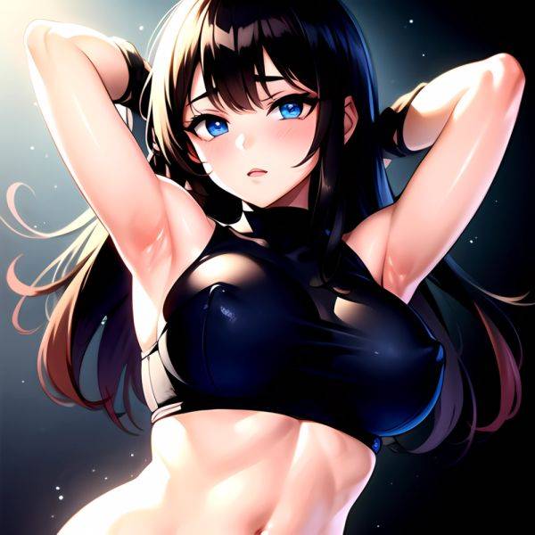 1girl Solo Big Boobs Pov Blue Eyes Armpits Arms Behind Head, 1815549256 - AIHentai - aihentai.co on pornsimulated.com