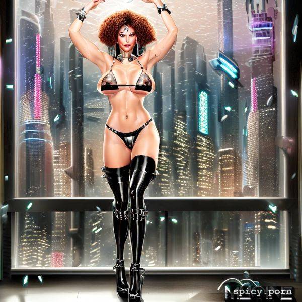 Dark sky, dramatic, wearing clear plastic rain coat, cinematic lighting - spicy.porn on pornsimulated.com