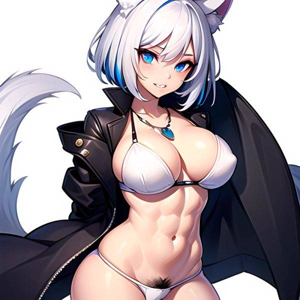 Solo 1girl Abs Animal Ears Aria Crystalplanet00 Bbc Chan Biting Black Hair Black Sclera Blue Eyes Breasts Colored Sclera Cropped, 3942657909 - AIHentai - aihentai.co on pornsimulated.com
