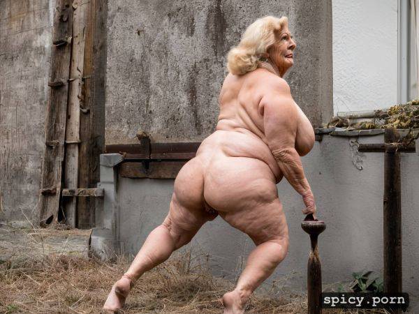 Hourglass figure, only old woman, completly nude, tall leg, huge ass - spicy.porn on pornsimulated.com
