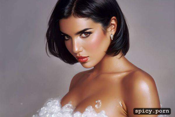 Dua lipa, fake tits, bubble bath, perfect body, pastel colors - spicy.porn on pornsimulated.com