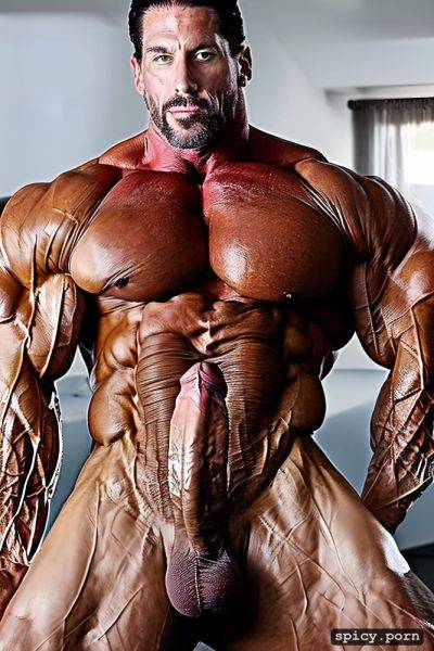 A 30 foot tall hyper muscle bodybuilder man with a huge penis - spicy.porn on pornsimulated.com