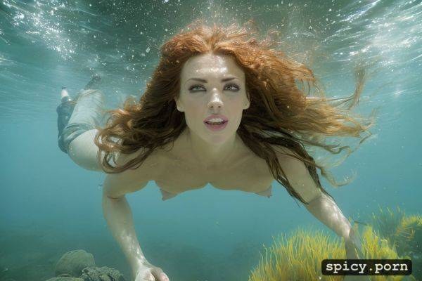 Strongly undernourished thick body, fish entering pussy, underwater fantastic sea scenario perfect face - spicy.porn on pornsimulated.com