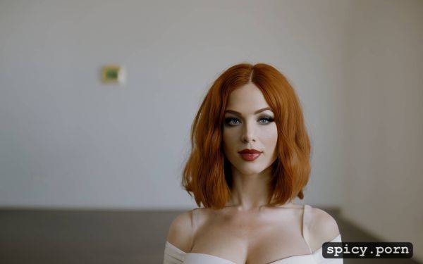 Portrait, bobcut hair, solid colors, library, garter belt, exotic lady - spicy.porn on pornsimulated.com