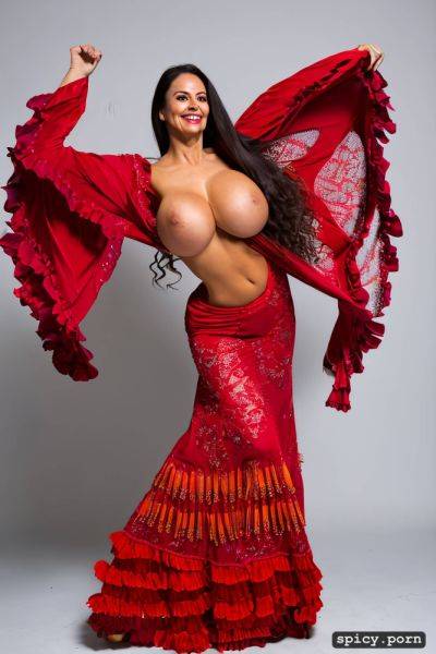 Color portrait, wide hips, beautiful performing flamenco dancer - spicy.porn on pornsimulated.com