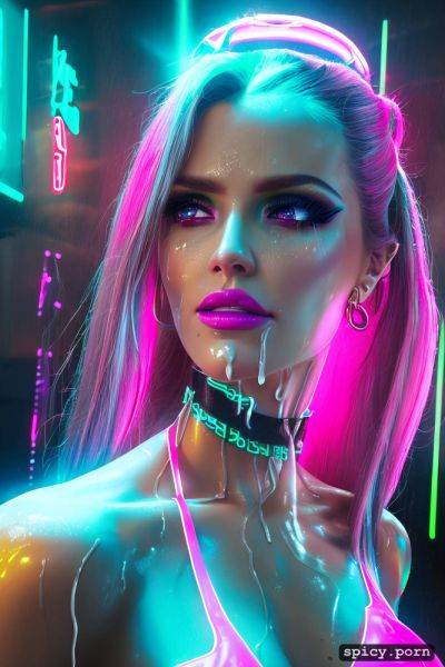 Barbie has c cup boobs, neon lights, long hair, high makeup - spicy.porn on pornsimulated.com