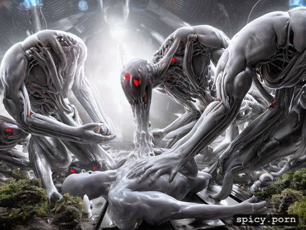 Ahegao, wet, organic alien xenomorph structures, women in xenomorph alien organic fleshy fuck machines - spicy.porn on pornsimulated.com