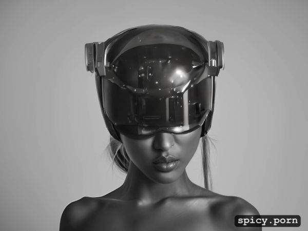 Wearing a mind control helmet with face visible, cute face, centered - spicy.porn on pornsimulated.com