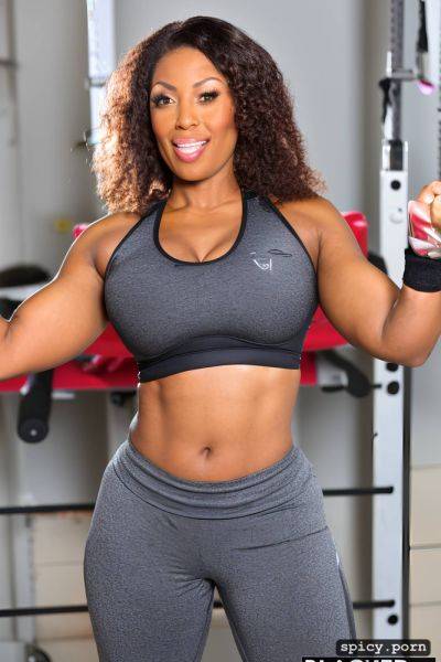 Athletic body1 5, curly hair, selfie, slim frame1 5, in gym - spicy.porn on pornsimulated.com