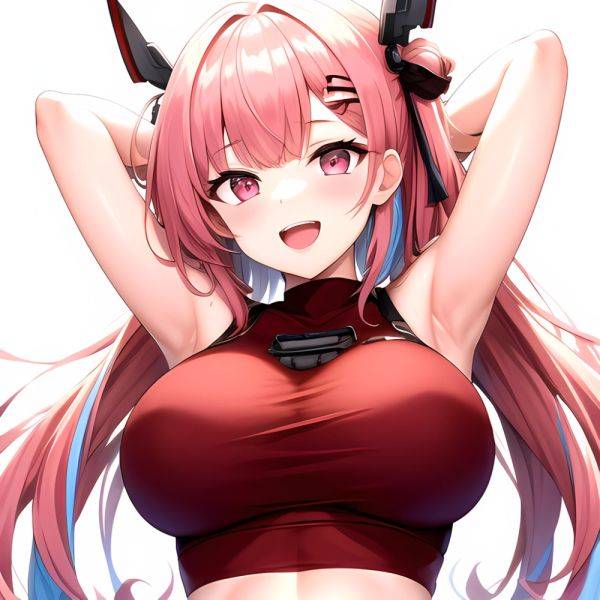 1girl D Absurdres Armpits Arms Behind Head Azur Lane Blush Breasts Bremerton Azur Lane Crop Top Highres Large Breasts Looking, 442678878 - AIHentai - aihentai.co on pornsimulated.com