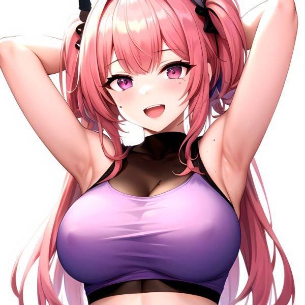 1girl D Absurdres Armpits Arms Behind Head Azur Lane Blush Breasts Bremerton Azur Lane Crop Top Highres Large Breasts Looking, 827833608 - AIHentai - aihentai.co on pornsimulated.com