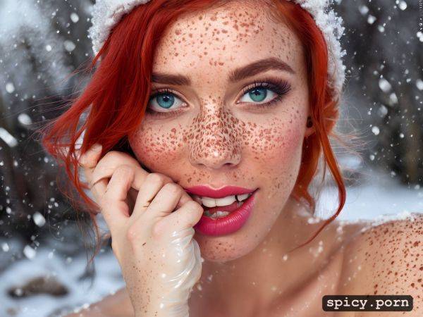 Young face, ultra detailed, blow dick, 4k, realistic photo, snow - spicy.porn on pornsimulated.com