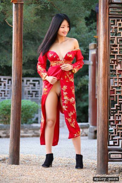 Shaved pussy, petite body, chinese ethnicity, high quality, cobblestone ground8k - spicy.porn - China on pornsimulated.com