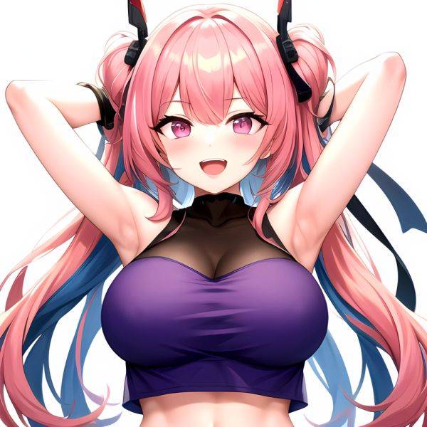 1girl D Absurdres Armpits Arms Behind Head Azur Lane Blush Breasts Bremerton Azur Lane Crop Top Highres Large Breasts Looking, 3801863133 - AIHentai - aihentai.co on pornsimulated.com