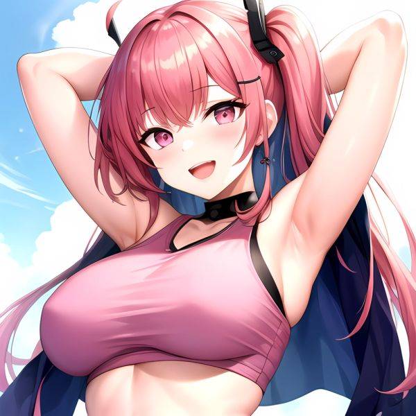 1girl D Absurdres Armpits Arms Behind Head Azur Lane Blush Breasts Bremerton Azur Lane Crop Top Highres Large Breasts Looking, 2492110861 - AIHentai - aihentai.co on pornsimulated.com
