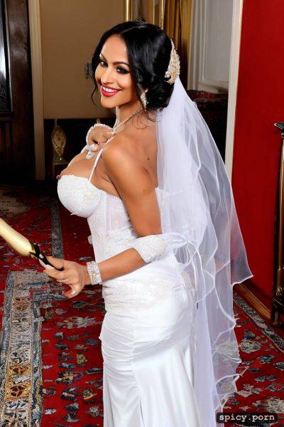 Blushing smiling bride, muslim wedding ceremony, juicy ass, middle eastern palace - spicy.porn on pornsimulated.com