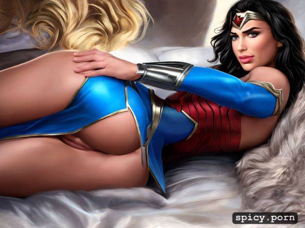 Wonder woman, large pussy lips, shaved pussy, 8k, realistic skin - spicy.porn on pornsimulated.com