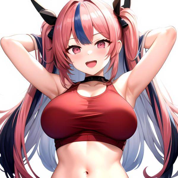 1girl D Absurdres Armpits Arms Behind Head Azur Lane Blush Breasts Bremerton Azur Lane Crop Top Highres Large Breasts Looking, 3457721639 - AIHentai - aihentai.co on pornsimulated.com