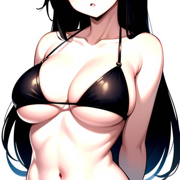 1girl O Absurdres Bikini Black Bikini Black Hair Blue Eyes Breasts Cleavage Collarbone Commentary Request Highres Large Breasts, 1987801562 - AIHentai - aihentai.co on pornsimulated.com