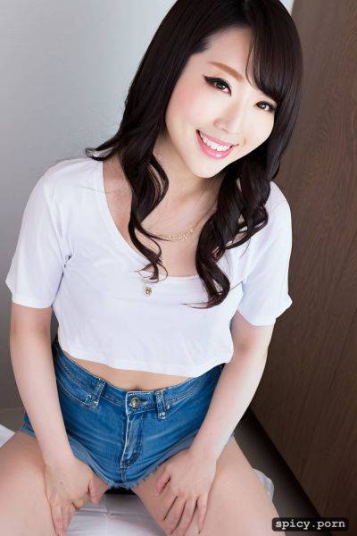 Beautiful long leg, 25 yo, white crop top, japanese woman, gorgeous beautiful face - spicy.porn - Japan on pornsimulated.com