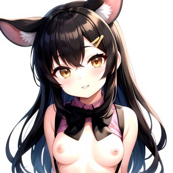1girl Aardvark Kemono Friends Animal Ears Bare Shoulders Black Bow Black Bowtie Black Hair Bow Bowtie Breasts Brown Eyes Cropped, 3029405229 - AIHentai - aihentai.co on pornsimulated.com