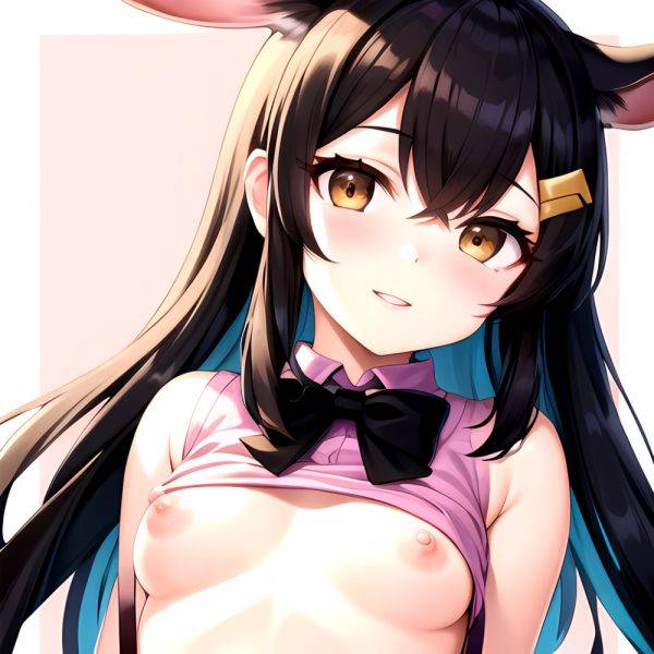 1girl Aardvark Kemono Friends Animal Ears Bare Shoulders Black Bow Black Bowtie Black Hair Bow Bowtie Breasts Brown Eyes Cropped, 4278309843 - AIHentai - aihentai.co on pornsimulated.com