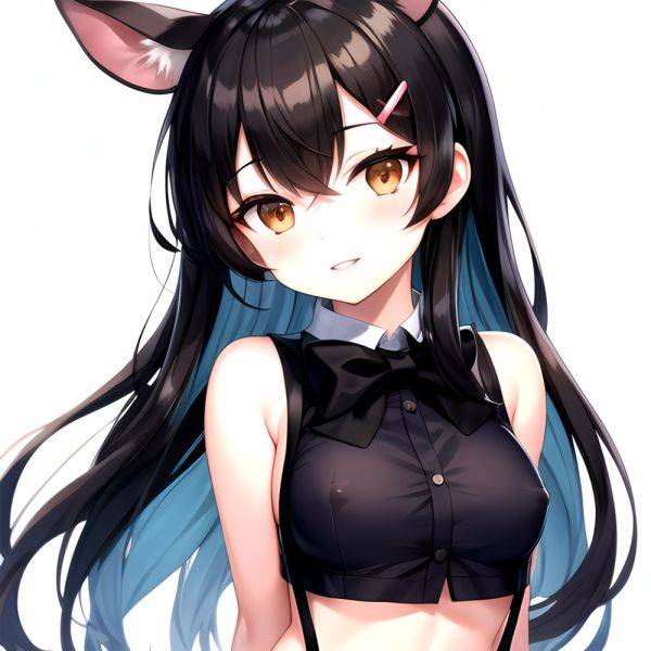 1girl Aardvark Kemono Friends Animal Ears Bare Shoulders Black Bow Black Bowtie Black Hair Bow Bowtie Breasts Brown Eyes Cropped, 3976180791 - AIHentai - aihentai.co on pornsimulated.com