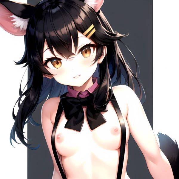 1girl Aardvark Kemono Friends Animal Ears Bare Shoulders Black Bow Black Bowtie Black Hair Bow Bowtie Breasts Brown Eyes Cropped, 3294220785 - AIHentai - aihentai.co on pornsimulated.com