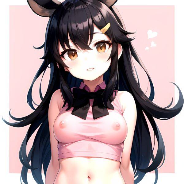 1girl Aardvark Kemono Friends Animal Ears Bare Shoulders Black Bow Black Bowtie Black Hair Bow Bowtie Breasts Brown Eyes Cropped, 4225378623 - AIHentai - aihentai.co on pornsimulated.com