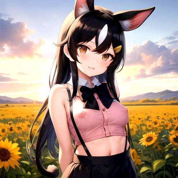 1girl Aardvark Kemono Friends Animal Ears Bare Shoulders Black Bow Black Bowtie Black Hair Bow Bowtie Breasts Brown Eyes Cropped, 2892295175 - AIHentai - aihentai.co on pornsimulated.com