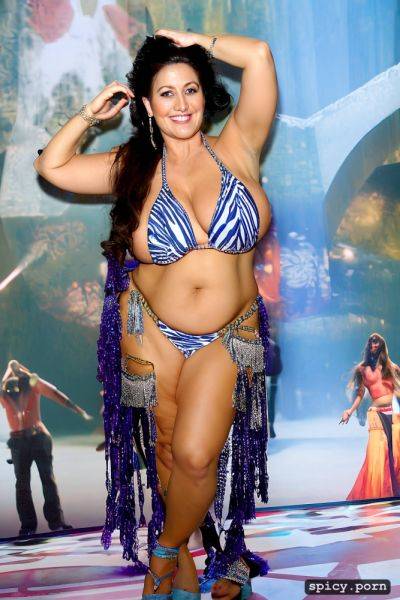 Very beautiful bellydance costume with matching bikini top, full body view - spicy.porn on pornsimulated.com
