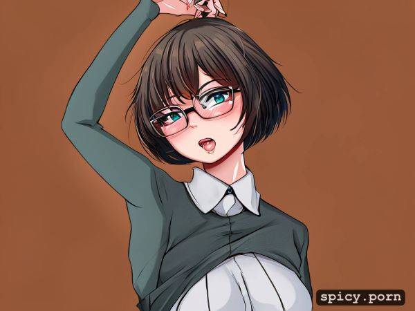 Drool, empty eyes, anime style, open mouth, vacant expression - spicy.porn on pornsimulated.com