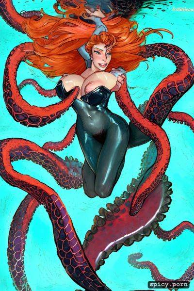 Comprehensive cinematic, tentacles of a big octopus reach out for her open pussy - spicy.porn on pornsimulated.com