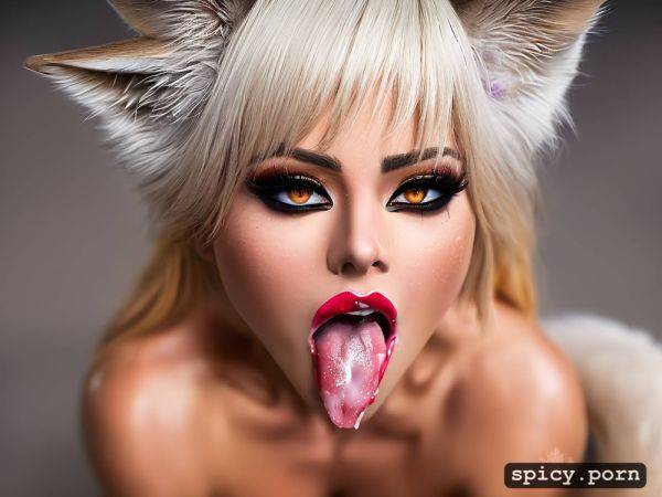 Tongue out, realistic detail, realistic detailed thin toned body - spicy.porn on pornsimulated.com
