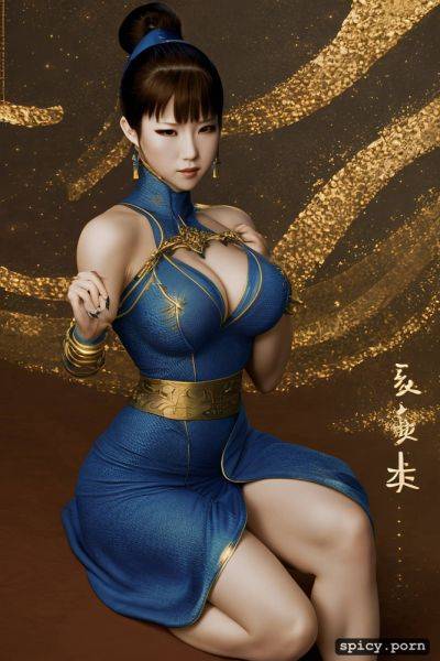 Small tits with big hips, long dark blue dress, shaolin kung fu - spicy.porn on pornsimulated.com