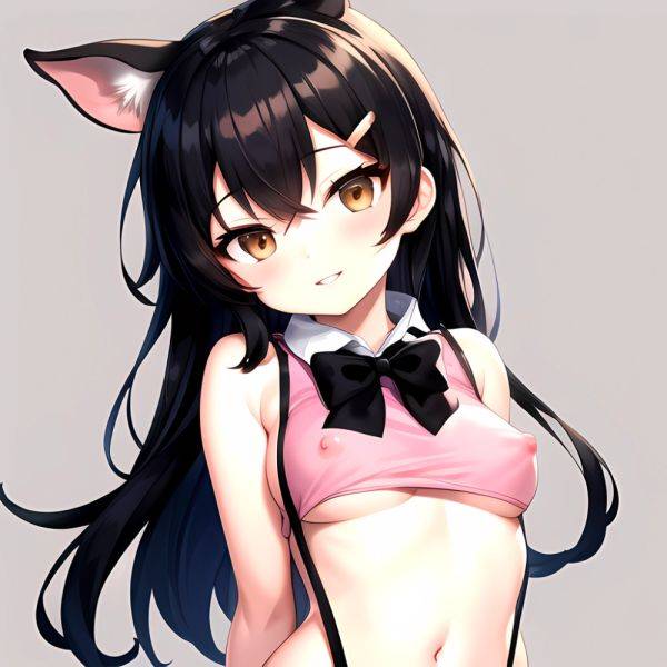 1girl Aardvark Kemono Friends Animal Ears Bare Shoulders Black Bow Black Bowtie Black Hair Bow Bowtie Breasts Brown Eyes Cropped, 2429599849 - AIHentai - aihentai.co on pornsimulated.com