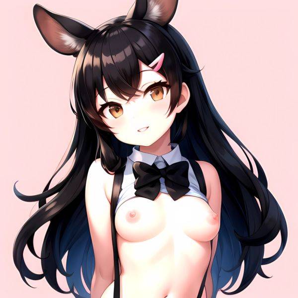 1girl Aardvark Kemono Friends Animal Ears Bare Shoulders Black Bow Black Bowtie Black Hair Bow Bowtie Breasts Brown Eyes Cropped, 2716023507 - AIHentai - aihentai.co on pornsimulated.com