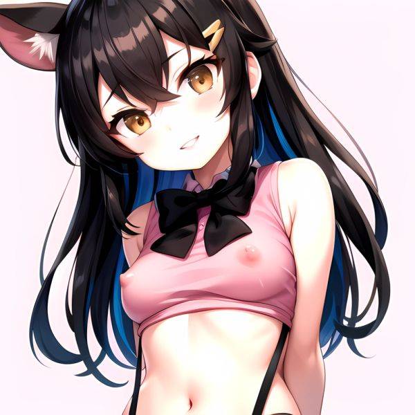 1girl Aardvark Kemono Friends Animal Ears Bare Shoulders Black Bow Black Bowtie Black Hair Bow Bowtie Breasts Brown Eyes Cropped, 4293089657 - AIHentai - aihentai.co on pornsimulated.com
