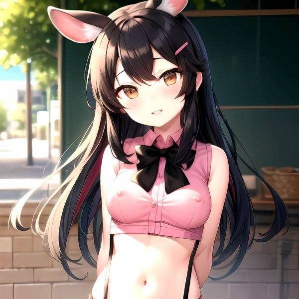 1girl Aardvark Kemono Friends Animal Ears Bare Shoulders Black Bow Black Bowtie Black Hair Bow Bowtie Breasts Brown Eyes Cropped, 2358471625 - AIHentai - aihentai.co on pornsimulated.com