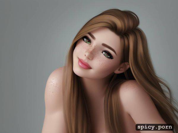 Portrait, symmetrical shoulders, realistic, intricate, long hair - spicy.porn on pornsimulated.com